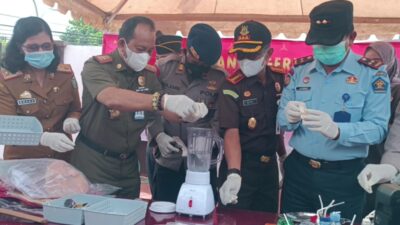 Kejaksaan Parepare Blender 55,6 Gram Sabu