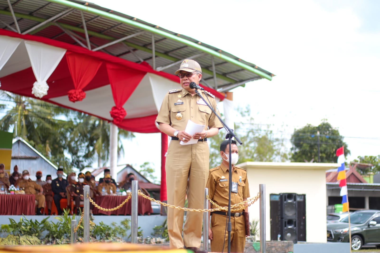 Jadi Inspektur Upacara Pembukaan TMMD ke-114, Taufan Pawe : TNI Sejak Dulu Manunggal dengan Rakyat