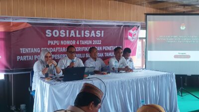 Tahapan Awal Pemilu 2024, KPU Parepare Sosialisasikan PKPU Nomor 4 Tahun 2022