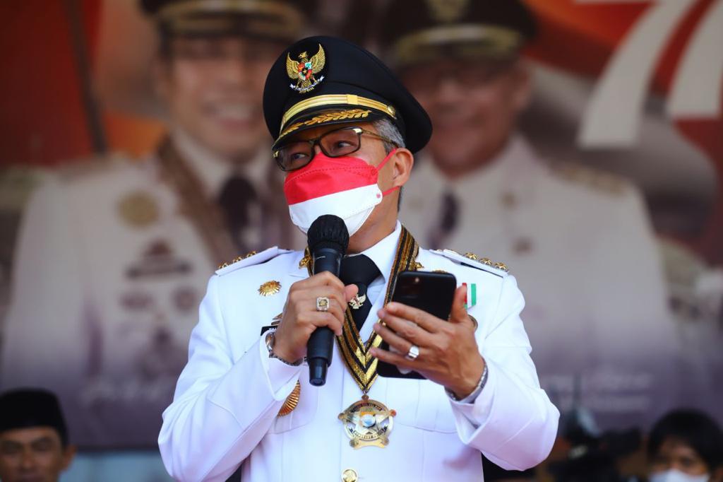 Wali Kota Parepare Persembahkan Lagu Nasional Usai Pimpin Upacara HUT RI ke-77