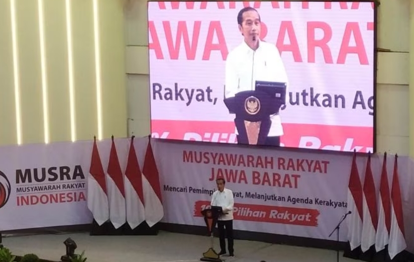 Presiden Jokowi : Tolong Saya Dibisiki Hasil Capres Musra