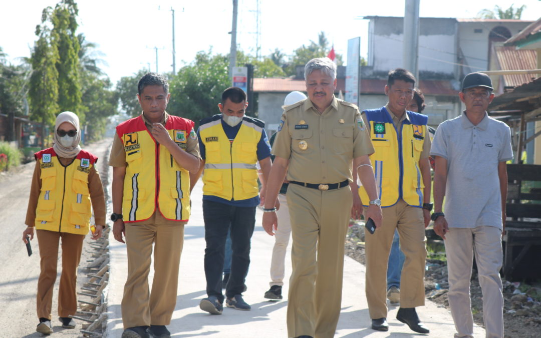 Bupati Pinrang Tinjau Pengerjaan Ruas Jalan