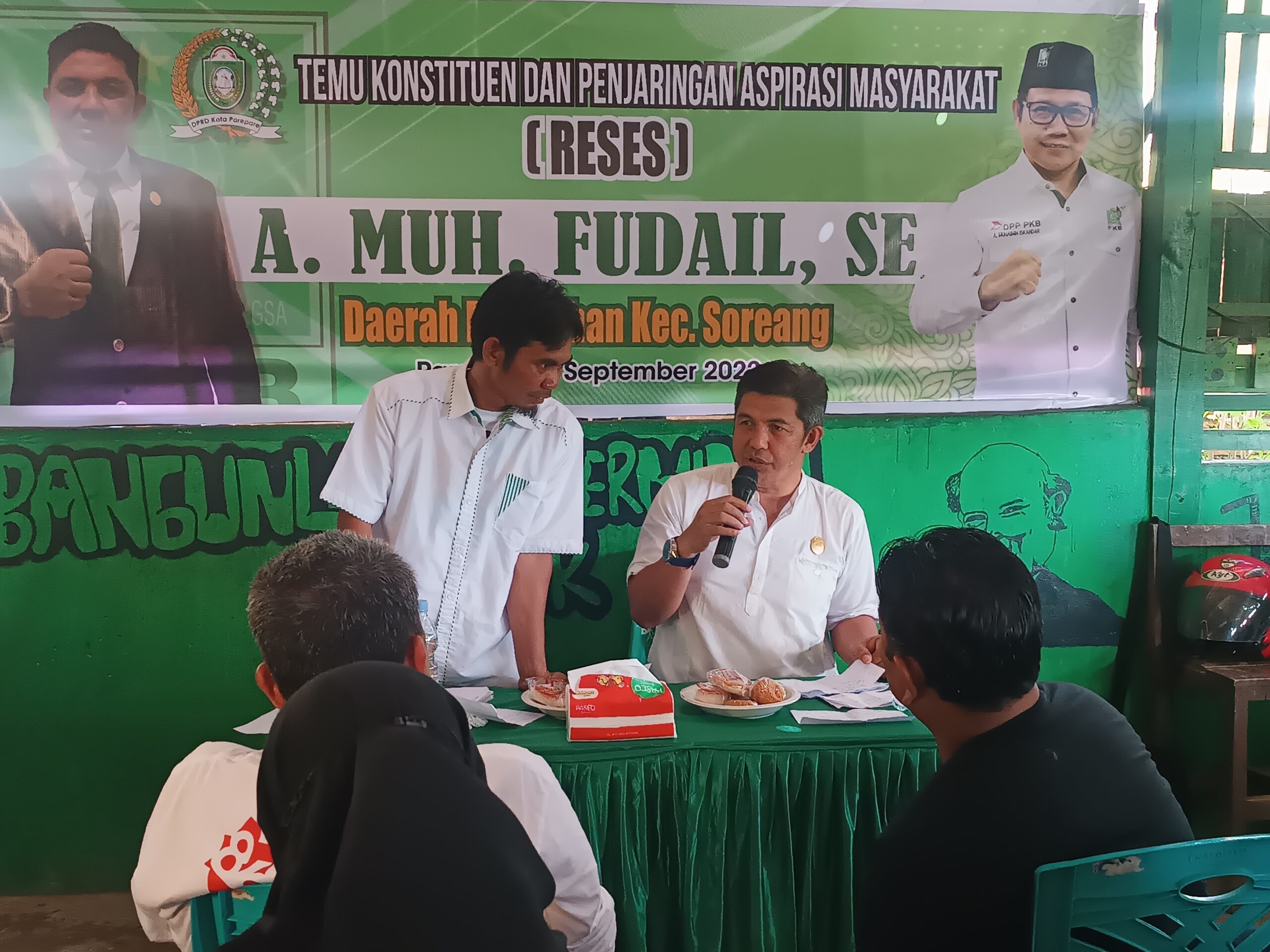 Anggota Komisi II DPRD Parepare Andi Fudail Jaring Aspirasi Warga Soreang, Siap Kawal Hingga Terealisasi