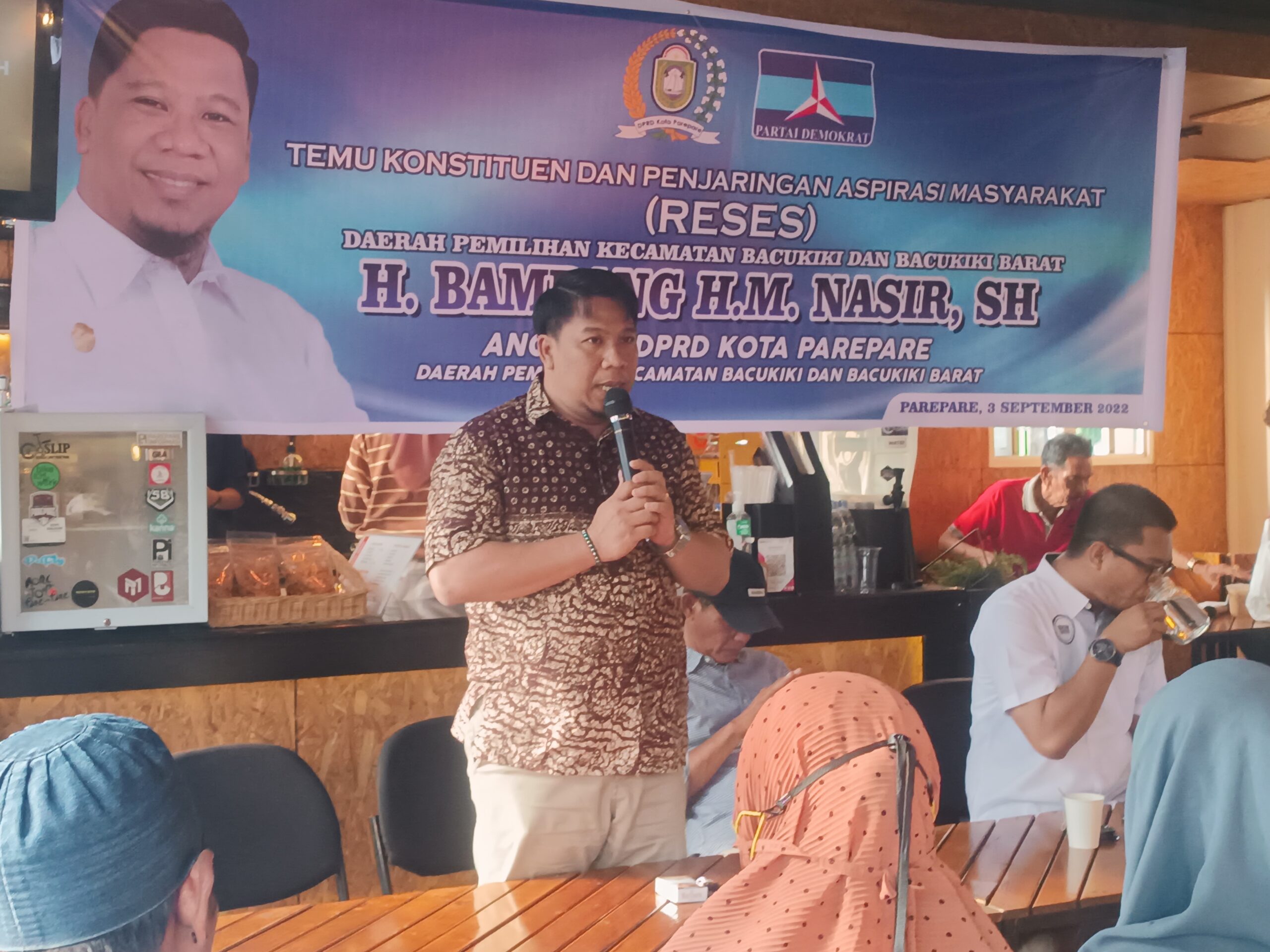 Legislator Demokrat Parepare H Bambang Nasir Temu Konstituen, Jaring Aspirasi Warga Bacukiki dan Bacukiki Barat
