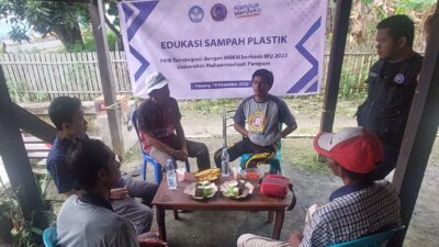 Libatkan Masyarakat Pesisir, UMPAR Gelar Edukasi Sampah Plastik di Pinrang