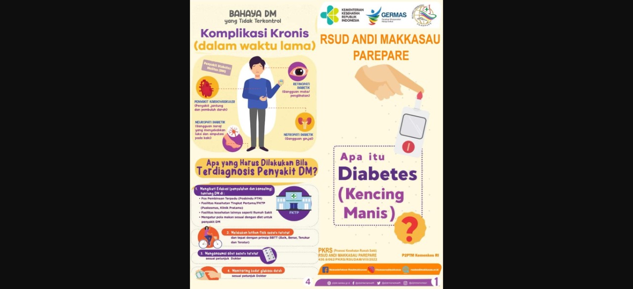 Punya Gejala Diabetes? Yuk Konsultasikan Kesehatan di RS Andi Makkasau Parepare Lewat Aplikasi Mobile JKN