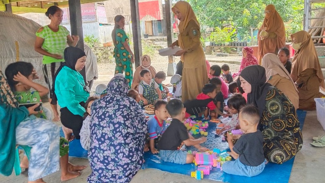 DP3A Parepare Turun Lakukan Trauma Healing bagi Anak-anak Korban Terdampak Banjir