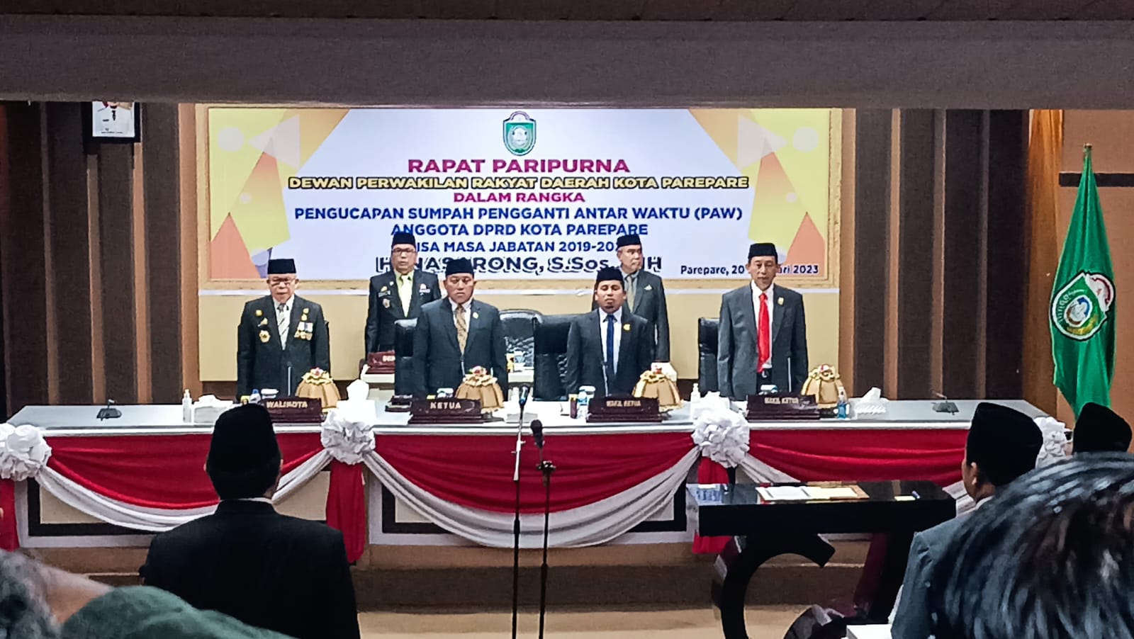 DPRD Parepare Gelar Paripurna Pengucapan Sumpah PAW