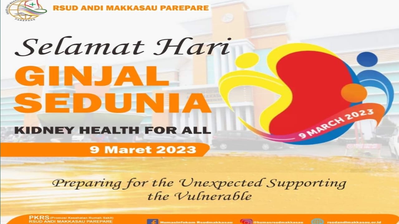 RS Andi Makkasau Parepare Ajak Tingkatkan Kepedulian Terhadap Kesehatan Ginjal