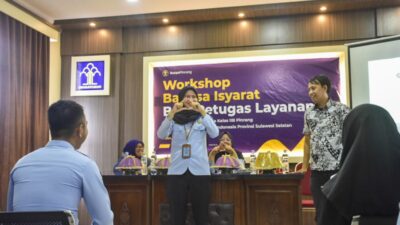 Tingkatkan Kualitas Layanan, Rutan Pinrang Gandeng Pusbisindo Sulsel Gelar Workshop Bahasa Isyarat
