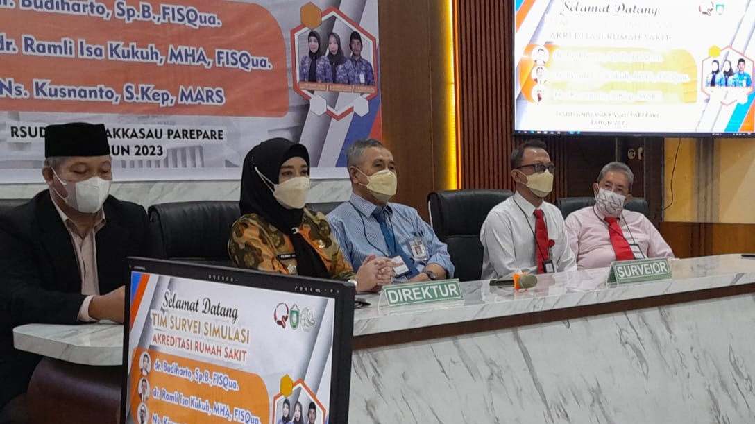Terima Kunjungan Tim Survei KARS, RS Andi Makkasau Parepare Menuju Akreditasi Paripurna
