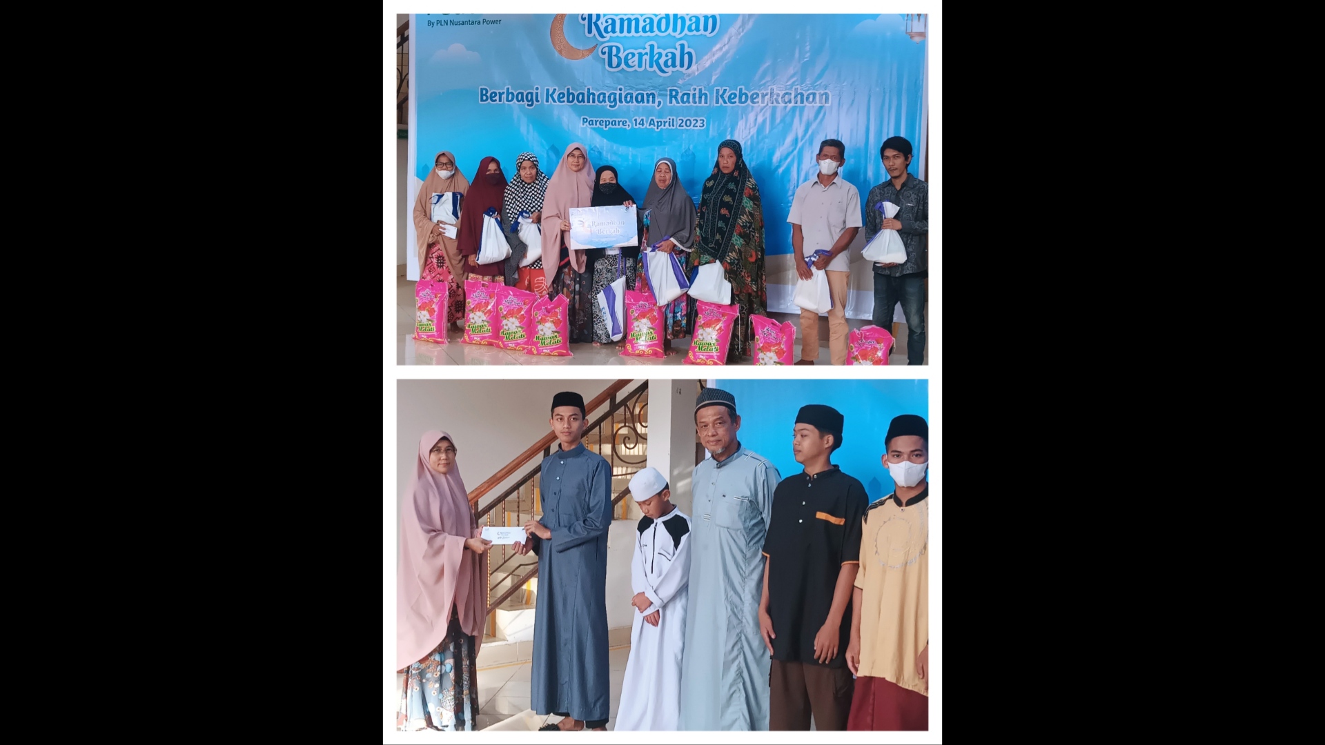 Ramadan Berkah PLN NP Bakaru, Bagikan Puluhan Paket Berbuka dan Sembako ke 40 Anak Pesantren dan Duafa