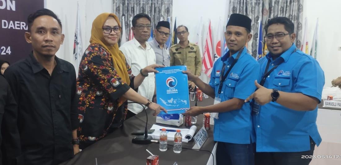 Partai Gelora Parepare Daftarkan Bacaleg ke KPU, Ketua Asy'ari Abdullah : Kami Datang untuk Menang