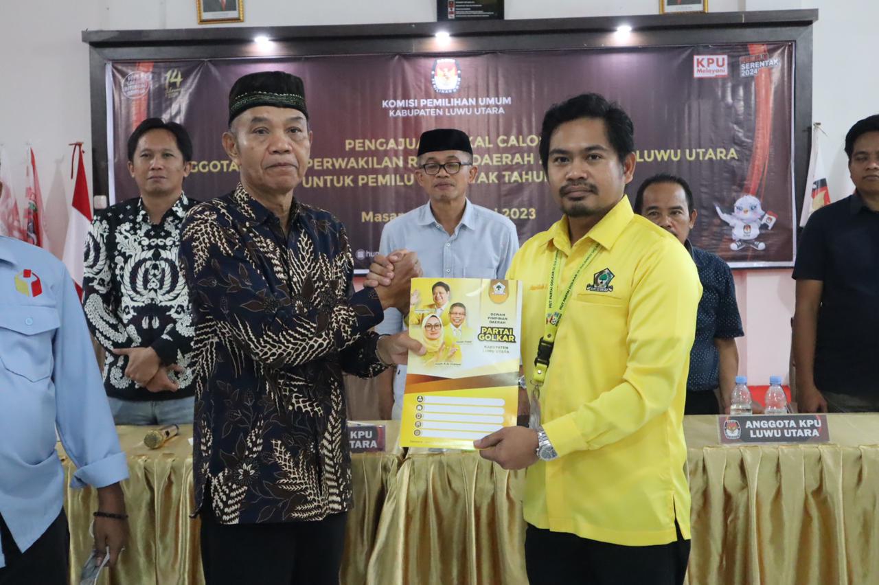 Setor 35 Nama Bacaleg ke KPU, Golkar Lutra Optimis Pertahankan Kemenangan