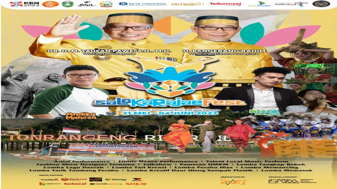 Event Nasional 'Salo Karajae' 2023 Resmi Dibuka, Ini Kata Walikota Taufan Pawe