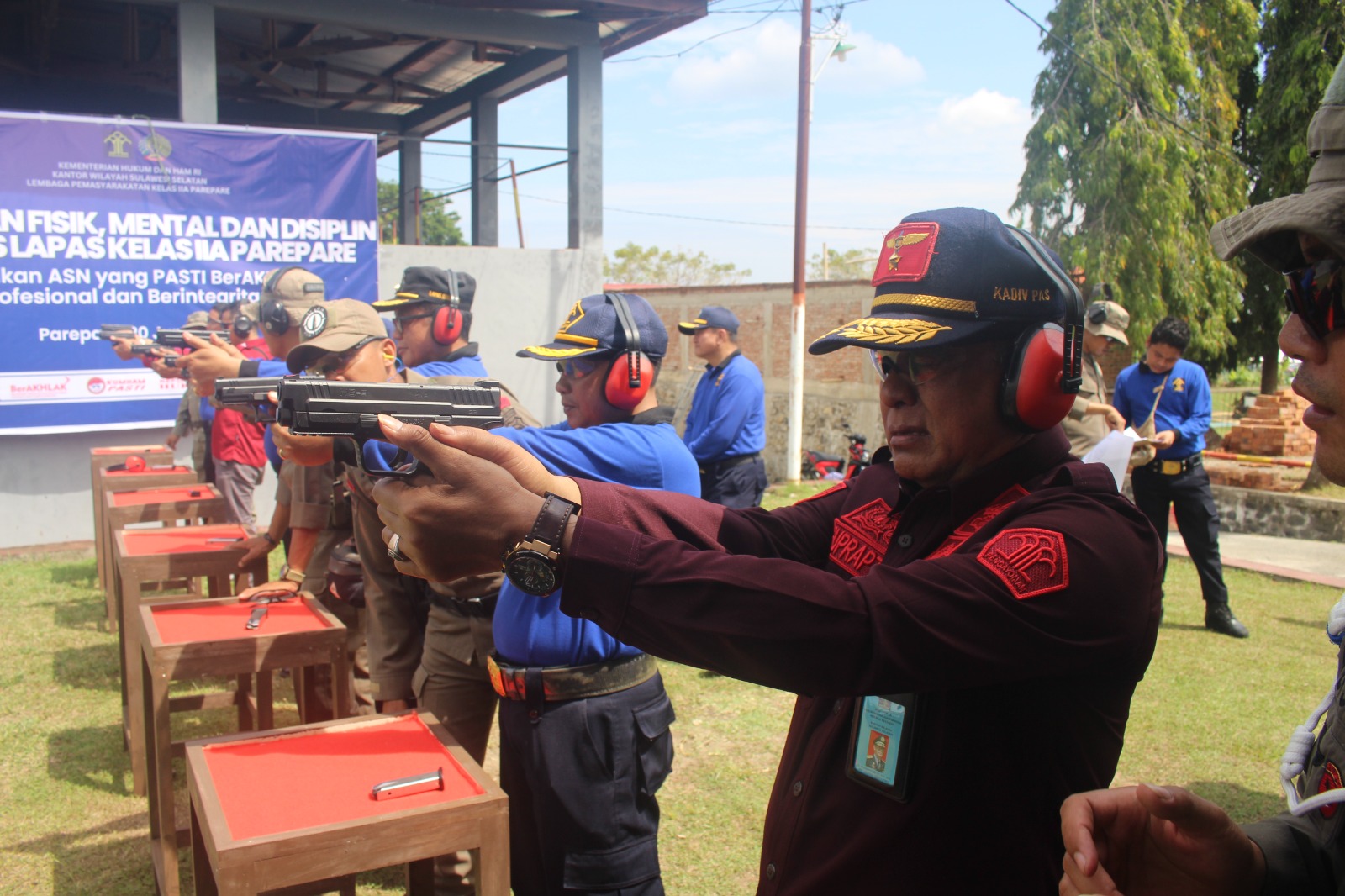 Kerja Sama Brimob Batalyon Pelopor B, Lapas Kelas IIA Parepare Gelar Pembinaan FMD Pegawai