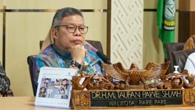 Wali Kota Parepare Taufan Pawe Ikuti Rakor Nasional Pengawasan Intern Pemerintah Tahun 2023