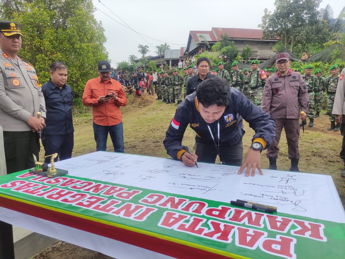 DPD II KNPI Pinrang Turut Andil dalam Peresmian Kampung Pancasila