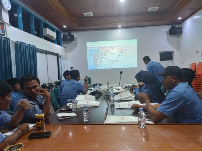 PAM Tirta Karajae Gelar Pelatihan System Jaringan Perpipaan ban Pelanggan Berbasis WebGIS