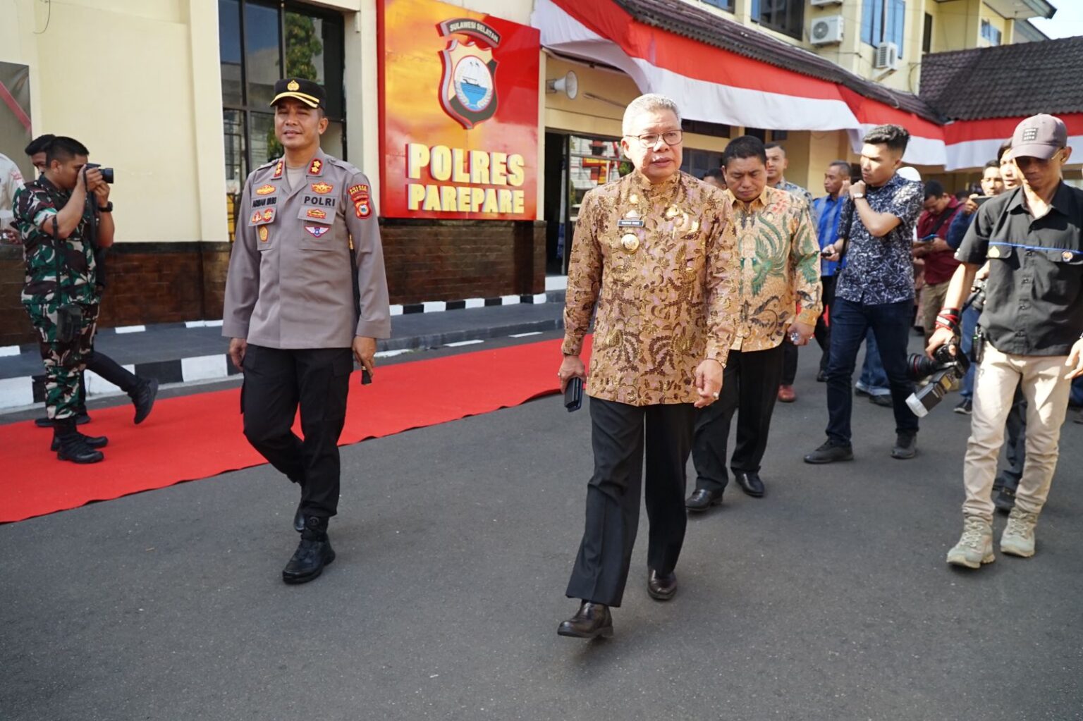 Lepas Sambut Kapolres Parepare, Taufan Pawe Harap Sinergitas