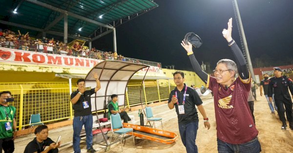 Wali Kota Parepare Taufan Pawe Pamit dari Suporter PSM Makassar