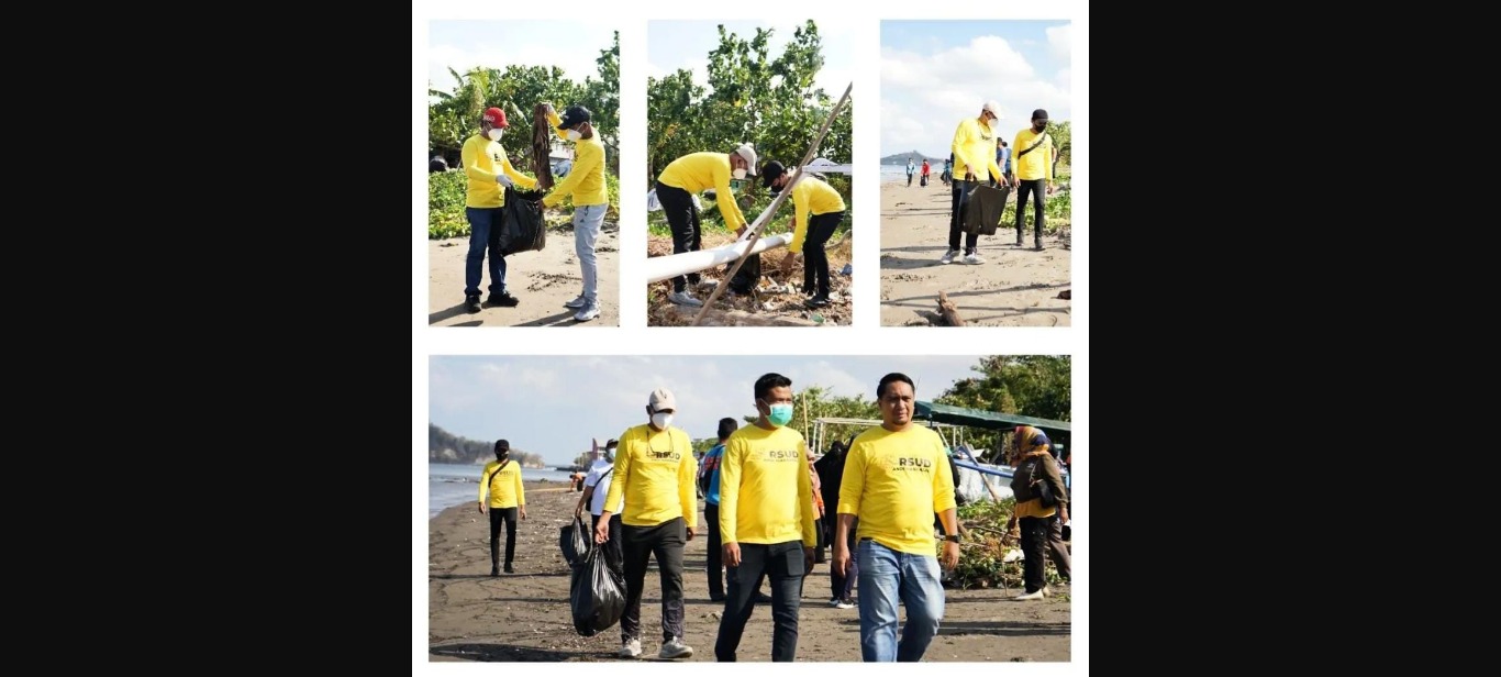 RS Andi Makkasau Parepare Ikut Berpartisipasi Gerakan Bersih Pantai