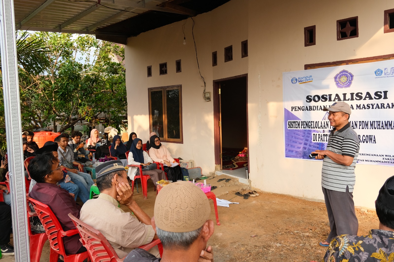 PKM di Gowa, Prodi PWK Unismuh Sosialisasikan Pengelolaan Pemakaman PDM Muhammadiyah