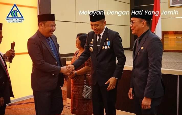 Direktur PAM Tirta Karajae Hadiri Sertijab Pj Wali Kota Parepare