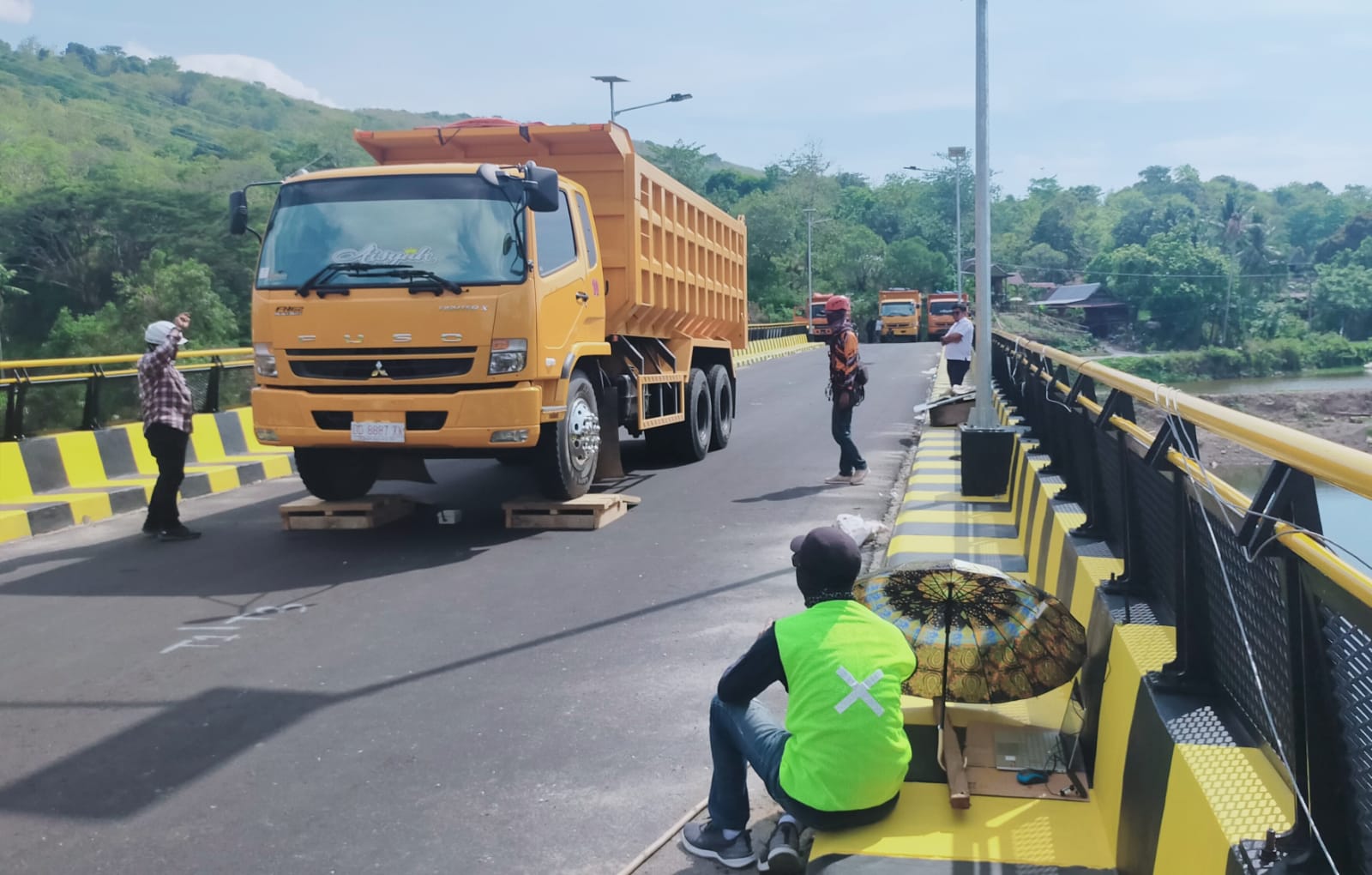 Pembangunan Jembatan Kembar Rampung, Dinas PUPR Parepare Lakukan Uji Beban
