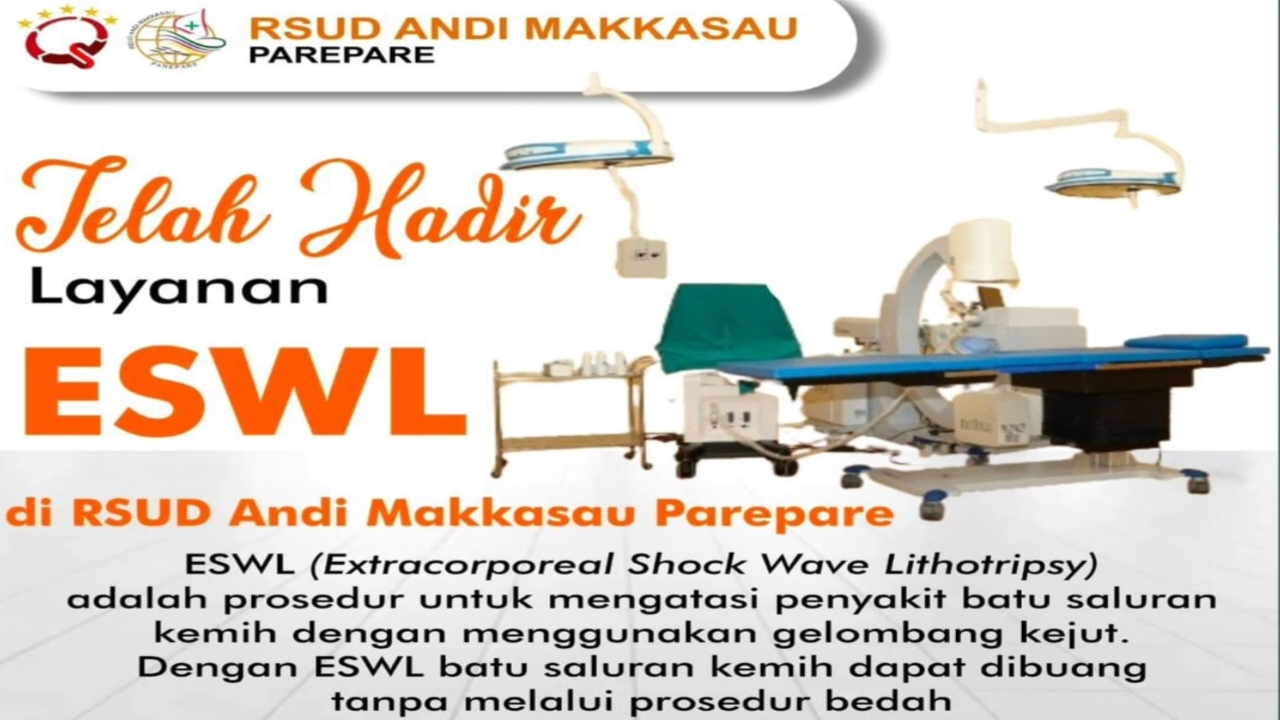 Inovasi Terbaru RSUD Andi Makkasau Parepare, Layanan ESWL Tanpa Operasi untuk Atasi Batu Ginjal
