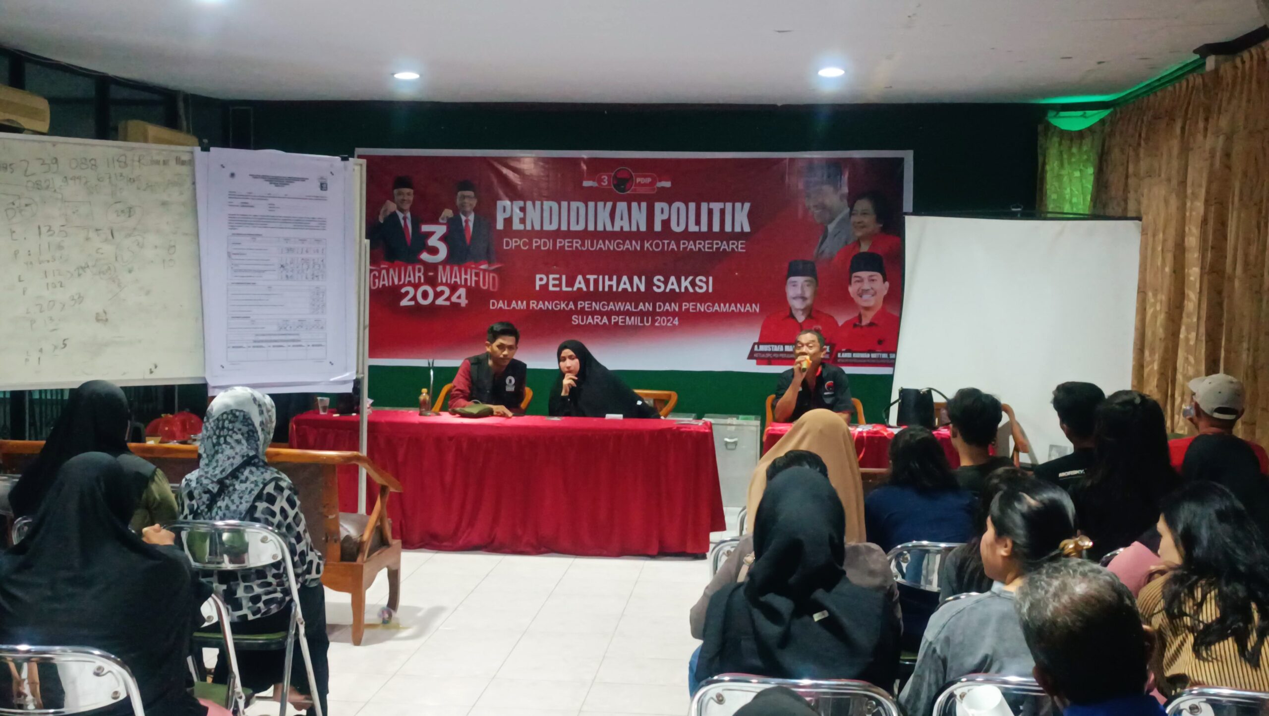 Pelatihan Saksi Pemilu, DPC PDIP Parepare Siapkan 790 Peserta untuk Pengawalan Suara