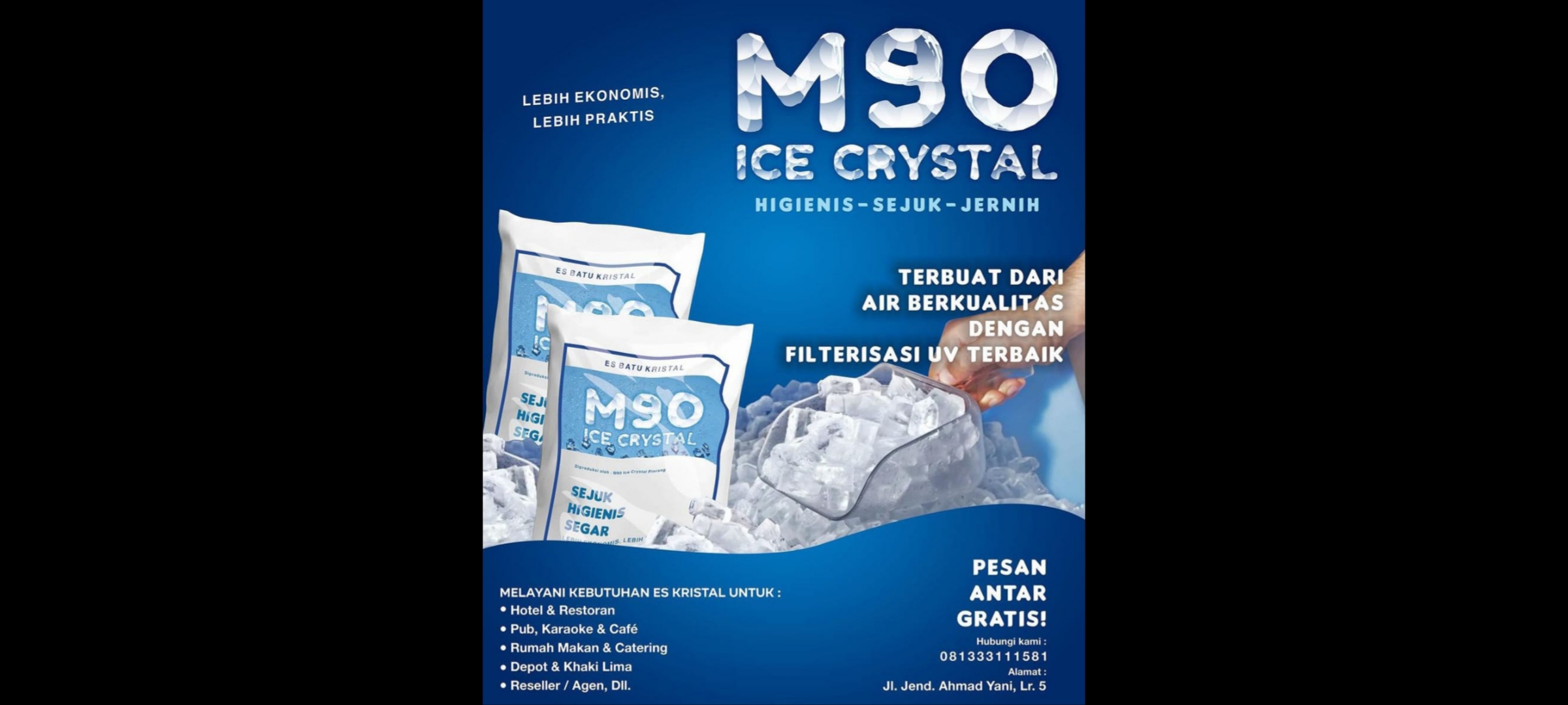 M90 Ice Crystal Pinrang: Es Batu Praktis dan Ekonomis untuk Bisnis Kuliner
