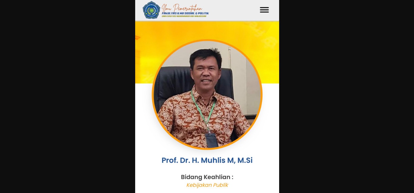 Pakar Kebijakan UNISMUH Makassar Nilai Tasming Hamid Pilihan Ideal Pemimpin Kota Parepare