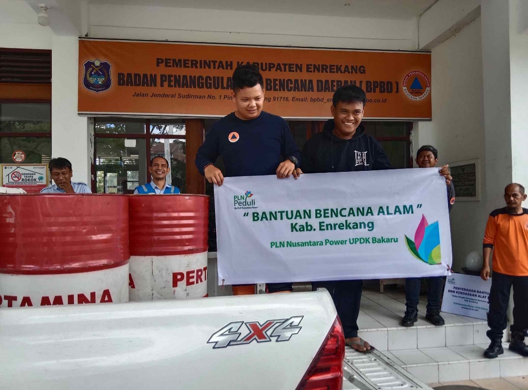 PLN Nusantara Power Bantu Penanganan Bencana di Enrekang: Kerjasama dengan BPBD untuk Pemulihan Cepat
