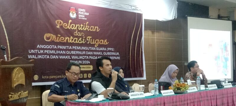 66 PPS Dilantik KPU Parepare, Akbar Ali Harap Tercipta Pemilu Berkualitas