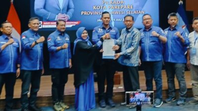 AHY Berikan Restu, Erat Bersalam Siap Bertarung di Pilwalkot Parepare 2024
