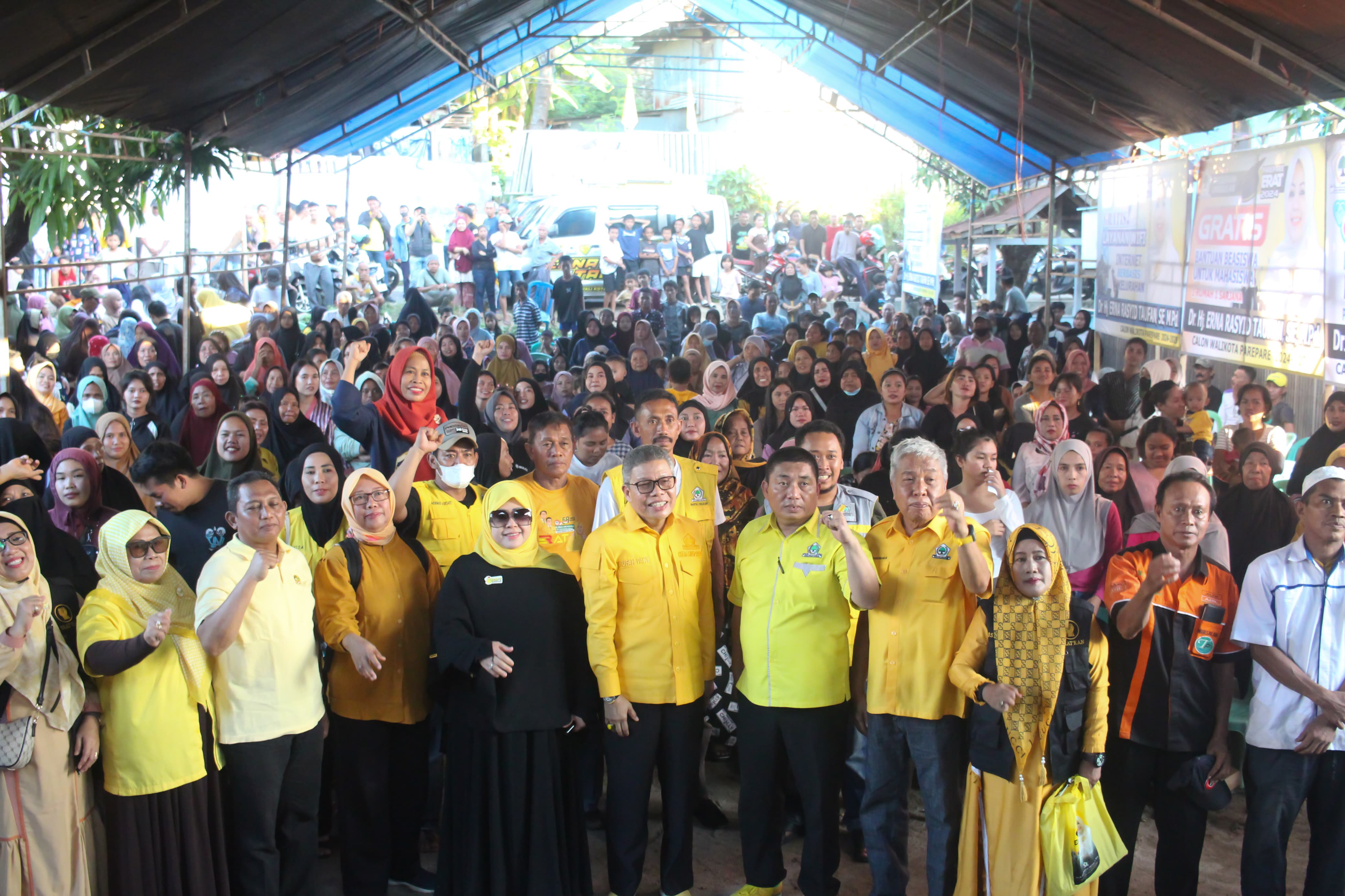 Masyarakat Batang Rappe Antusias Hadiri ERAT Menyapa, Erna Rasyid Taufan Paparkan 15 Program Unggulan untuk Kesejahteraan Parepare