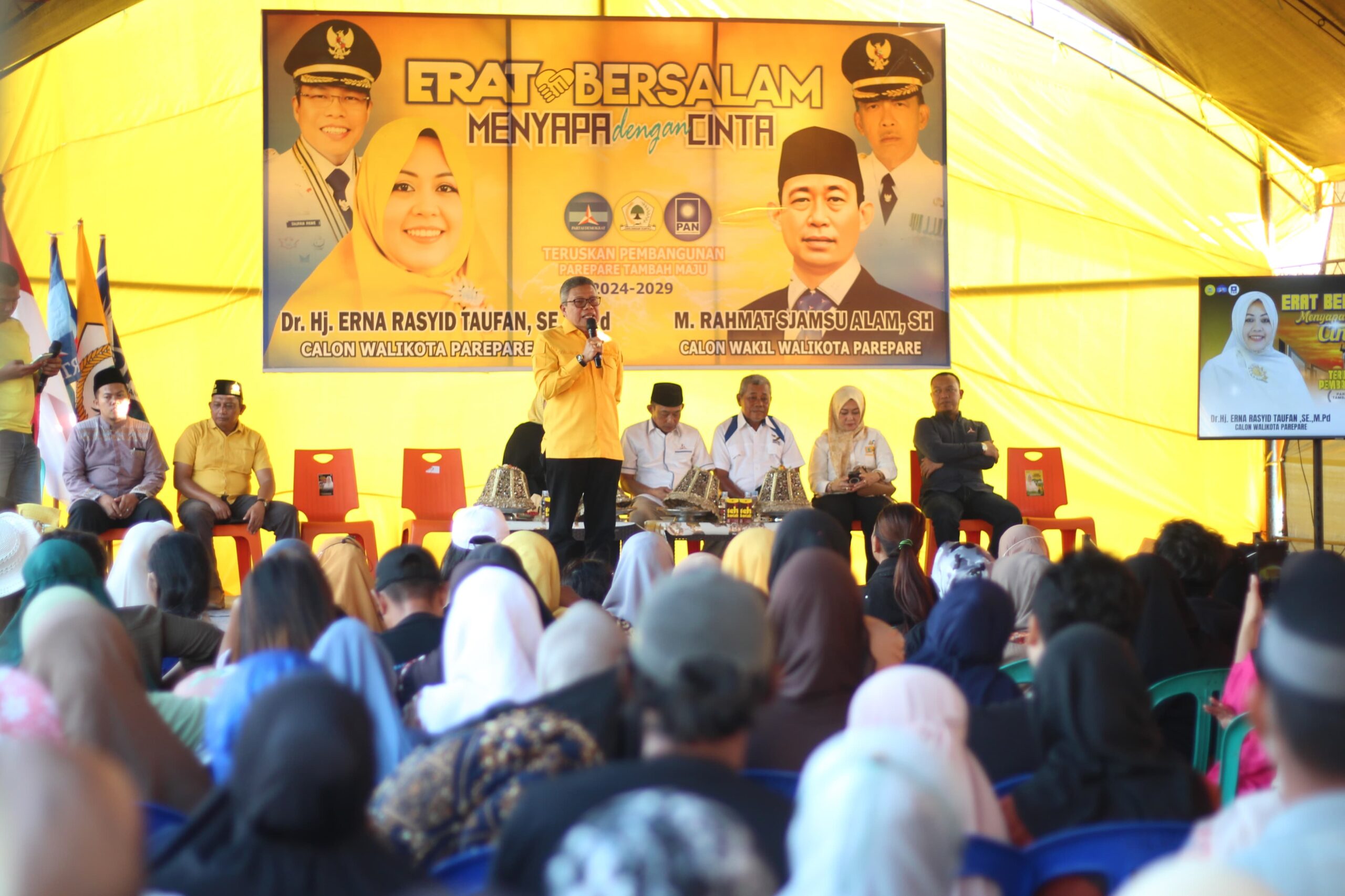 Menyapa di Sumpang Minangae, Taufan Pawe : Kesejahteraan Pedagang Harus Jadi Perhatian ERAT Bersalam