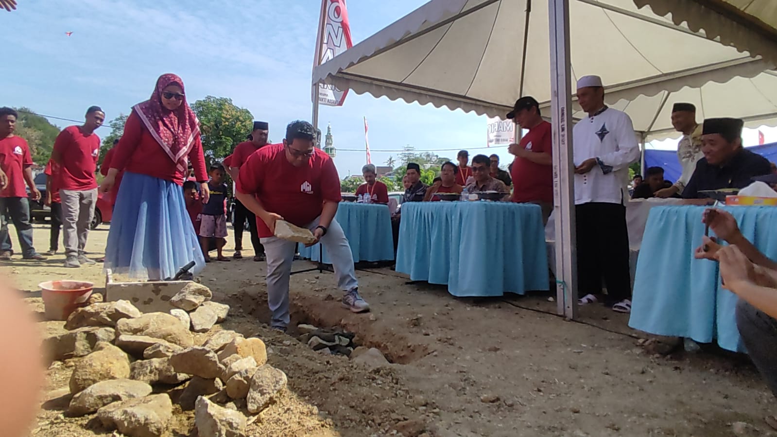 Peletakan Batu Pertama Perumahan Pesona Mario, 50 Unit Rumah Terjual Habis Sebelum Dibangun
