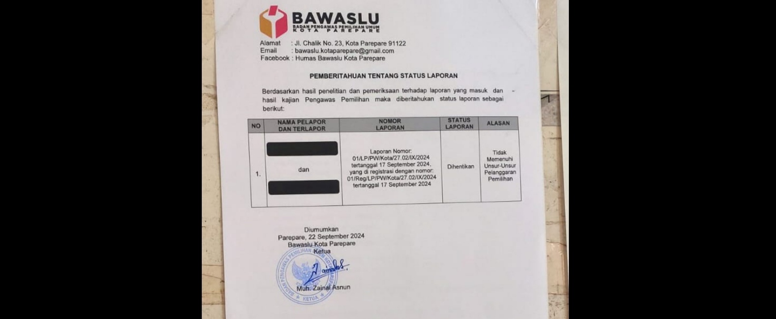 Dipastikan Fitnah, Laporan Ijazah Palsu Tasming Hamid Tak Penuhi Unsur Pelanggaran