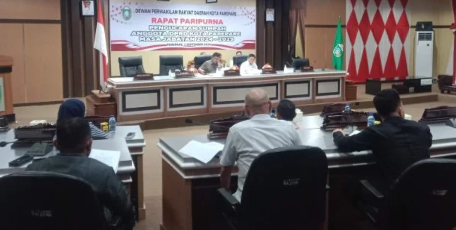 Paripurna Perdana Anggota DPRD Parepare Periode 2024-2029