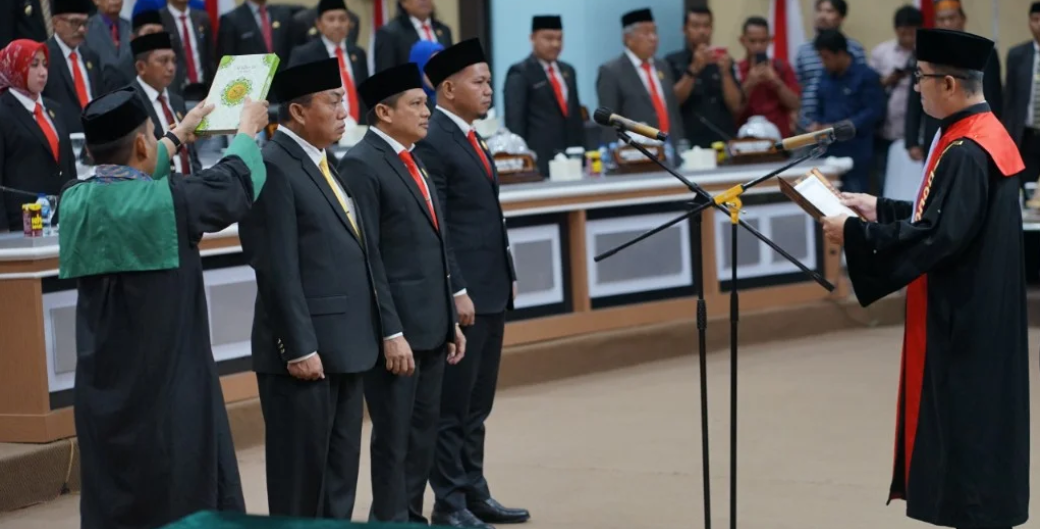 Tiga Pimpinan DPRD Kota Parepare Periode 2024-2029 Dilantik