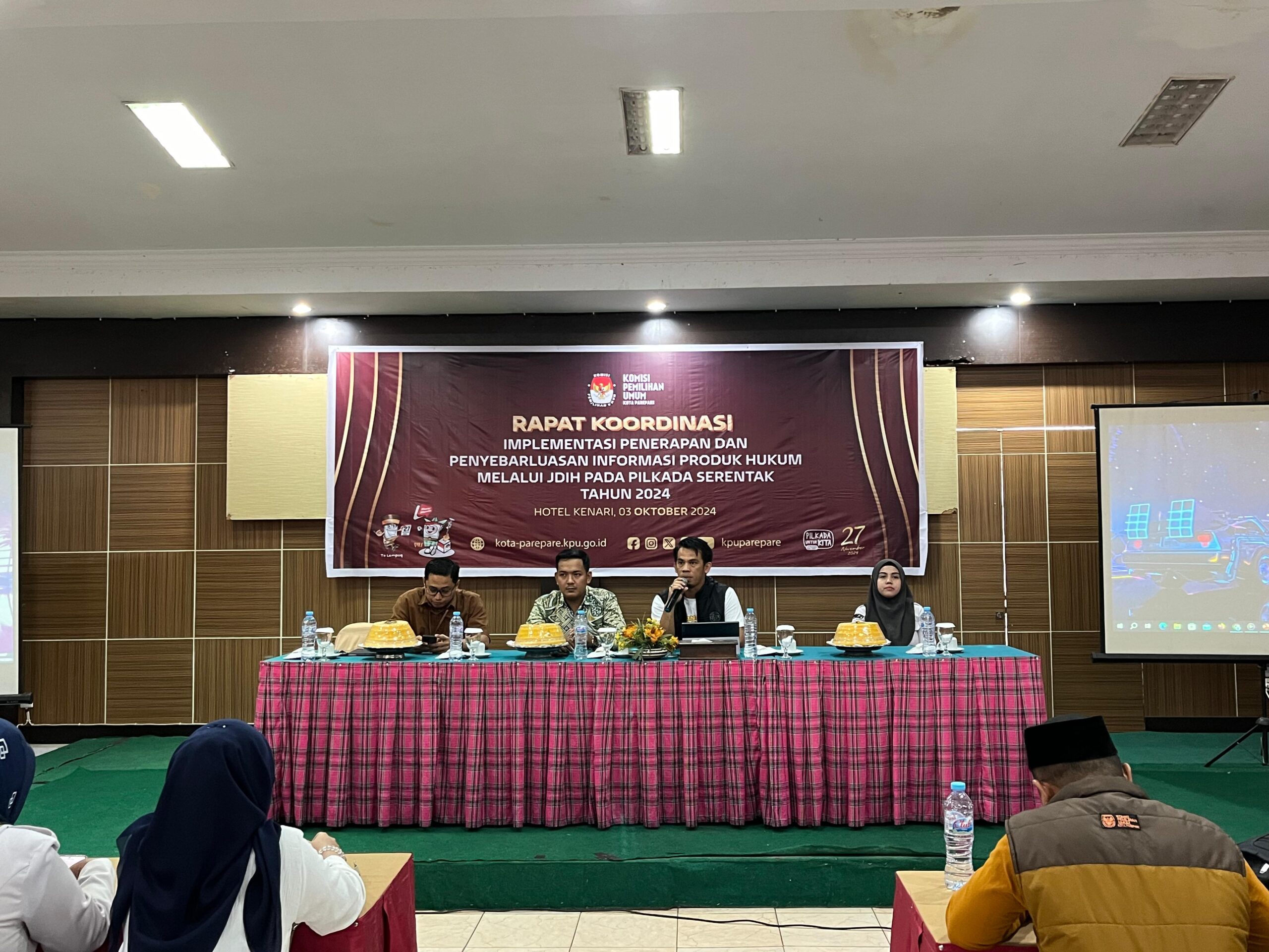 KPU Parepare Gelar Rakor Optimalkan Penyebaran Informasi Hukum Pilkada 2024