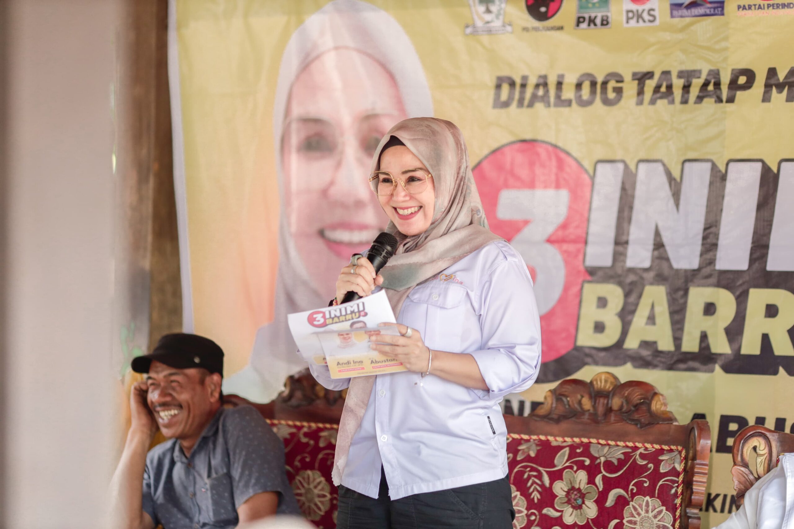 Andi Ina-Abustan Komitmen Beri Perhatian Khusus pada Pendidikan, Petani, dan UMKM di Barru