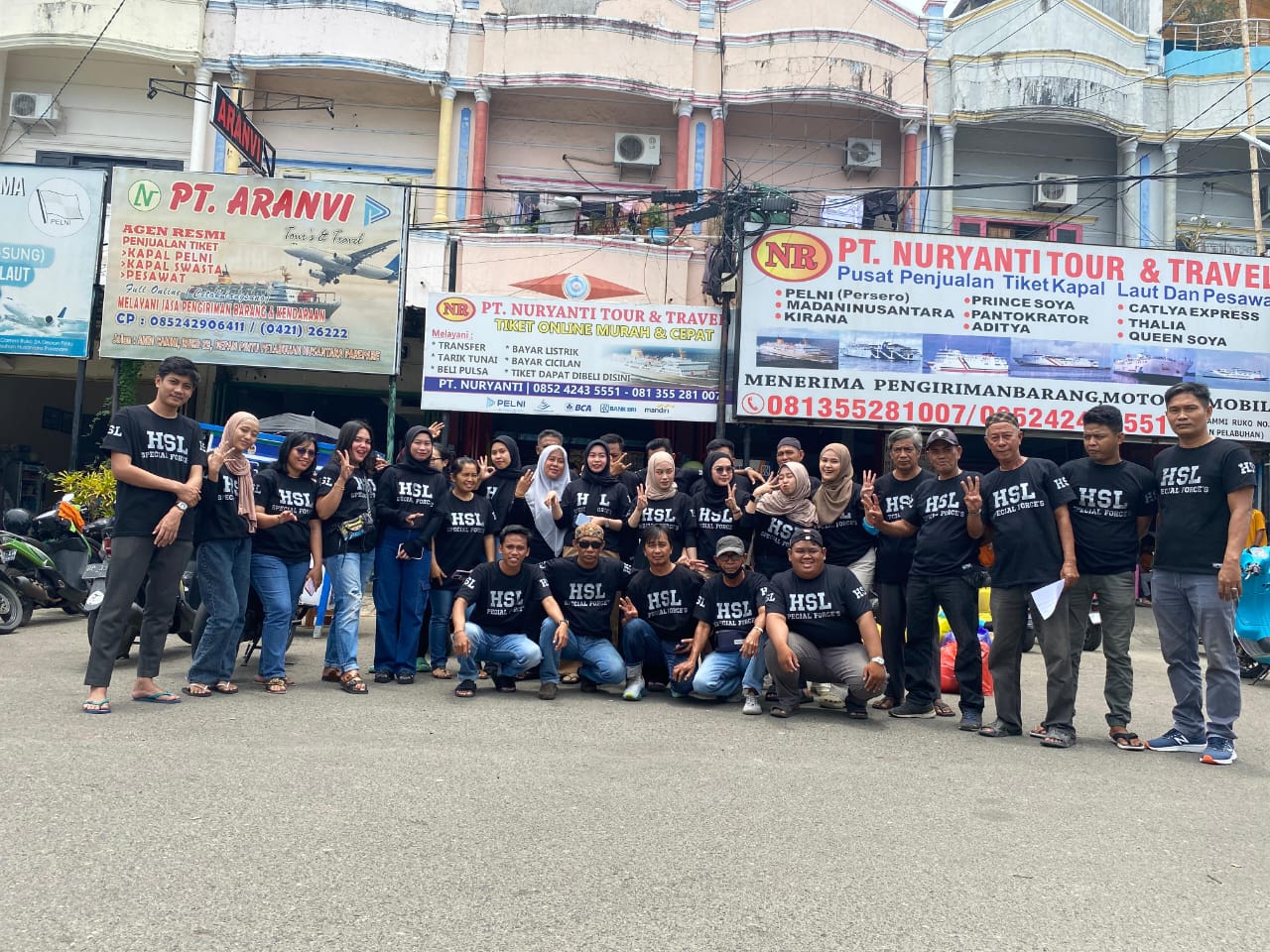 Jaringan Travel dan Pengurus Penumpang Kapal Afiliasi HSL Special Force's Mendukung dan Siap Menangkan TSM-MO