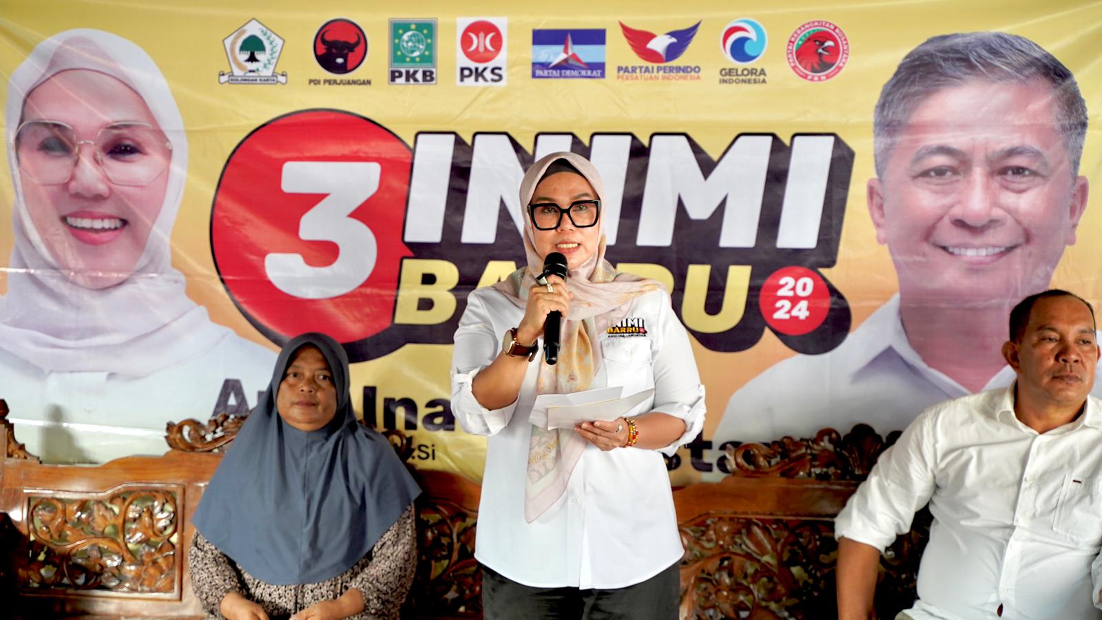 Kampanye di Desa Kamiri, Andi Ina Kartika Sari Komitmen Tingkatkan Pendidikan dan Industri untuk Barru