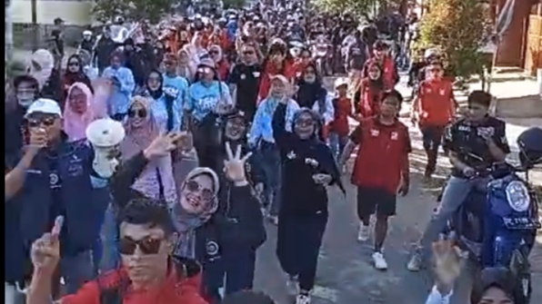 Partisipasi Aktif, Ratusan Warga Ikuti Tasming-Hermanto Blusukan di Galung Maloang