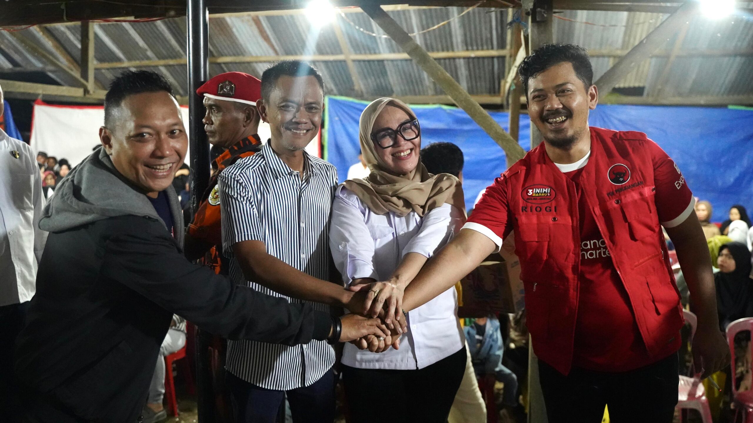 Idaman dan Macora Gabung INIMIBARRU, Dukungan Besar untuk Andi Ina-Abustan di Pilkada Barru