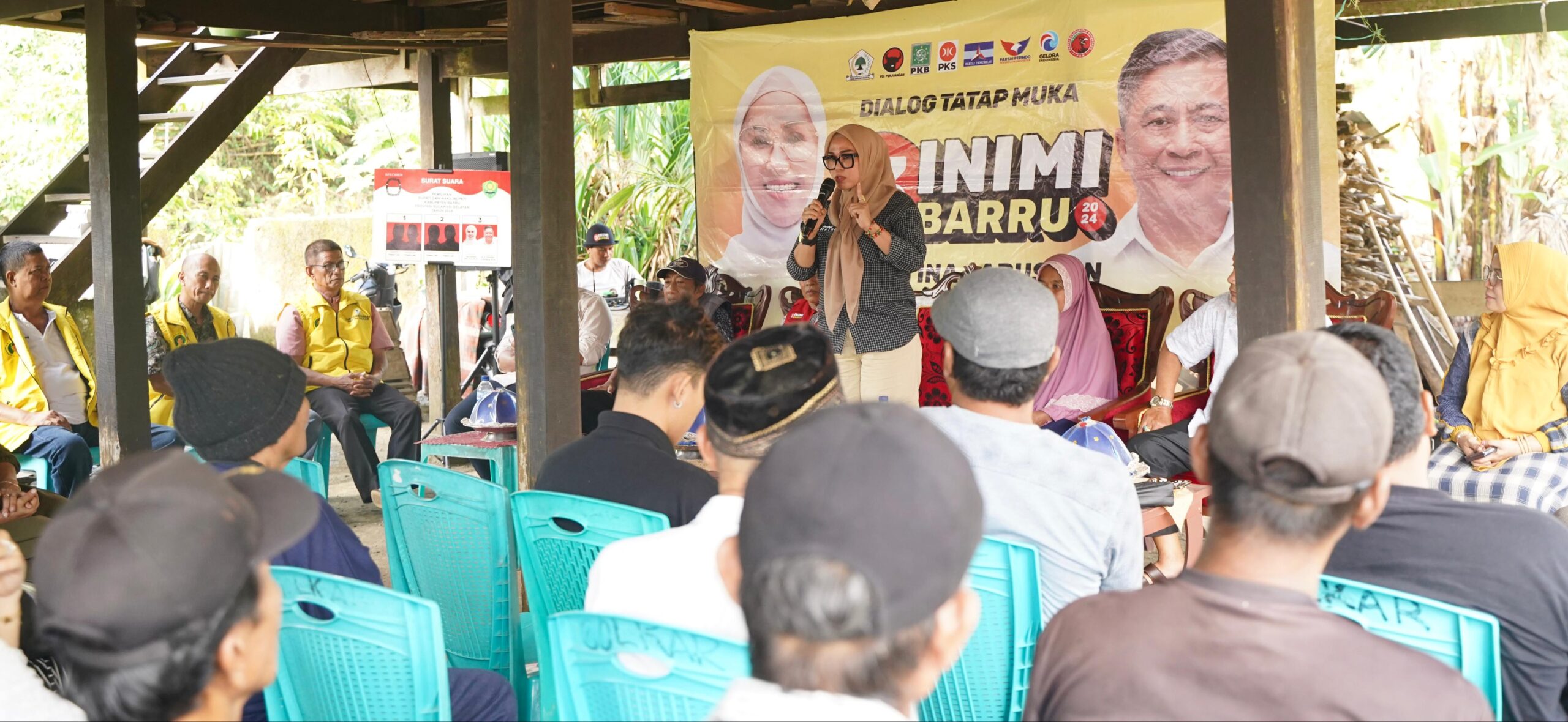 Kampanye di Pujanating: Andi Ina Janji Lapangan Kerja dan Beasiswa untuk Barru