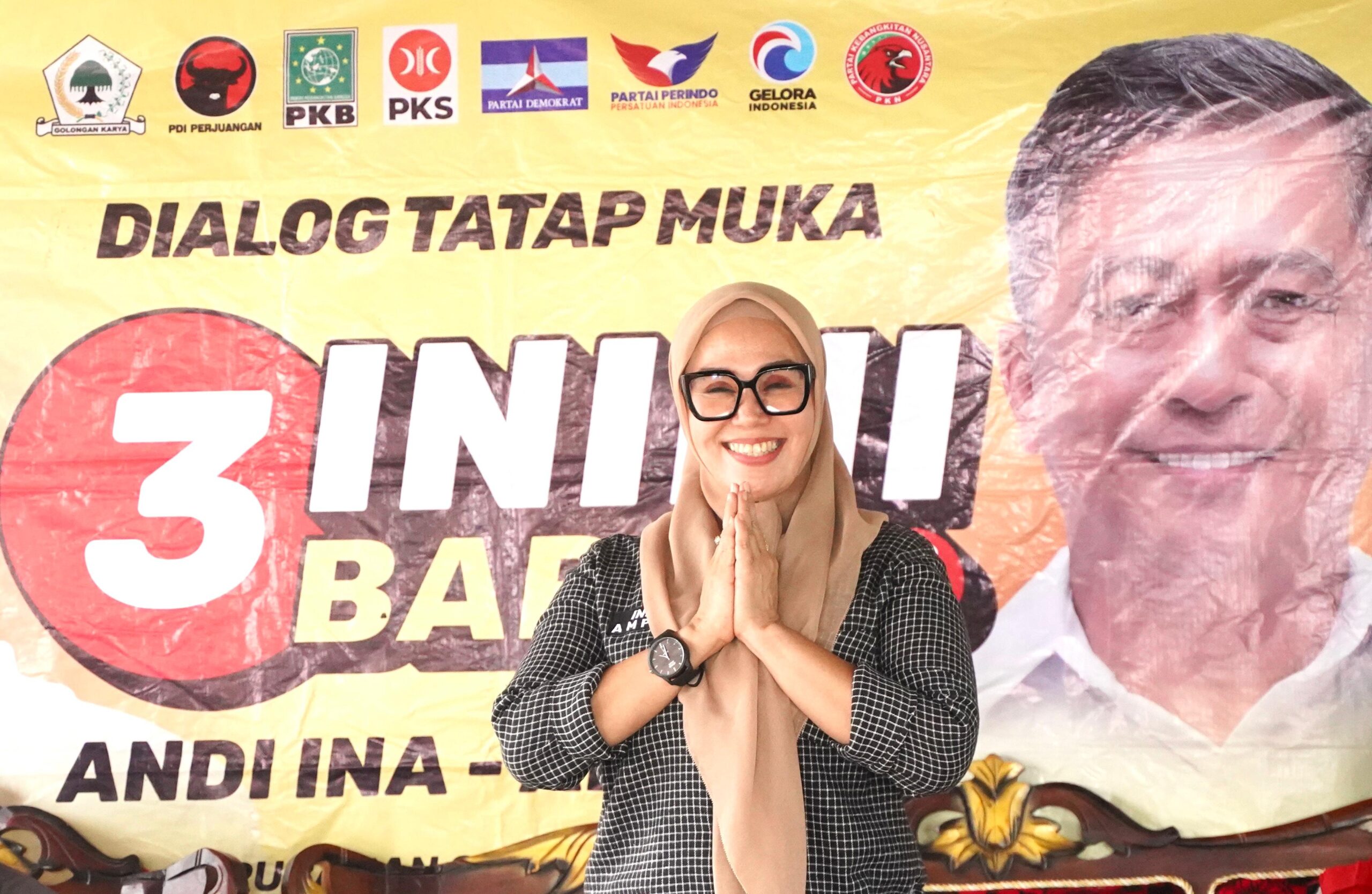 Kampanye di Dusun Bette: Andi Ina dan Abustan Janji Perbaiki Infrastruktur dan Kesejahteraan Petani